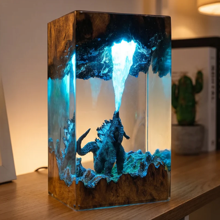 Godzilla Resin Lamp