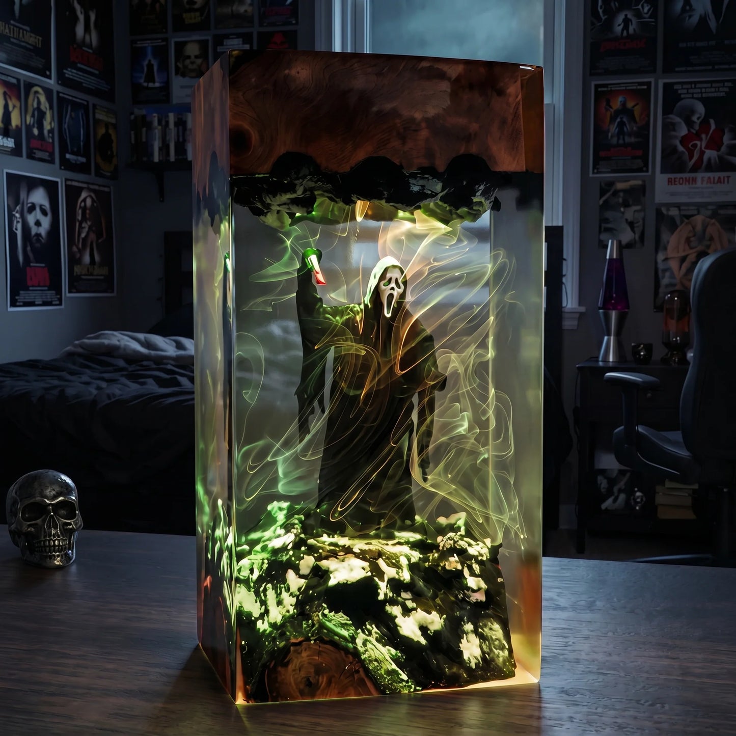 GhostFace Resin Lamp