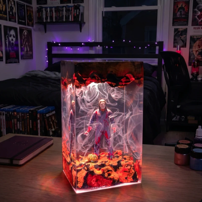 Michael Mayers Resin Lamp