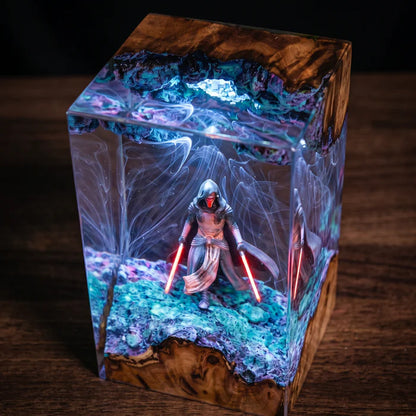 Fallen Knight Resin Lamp